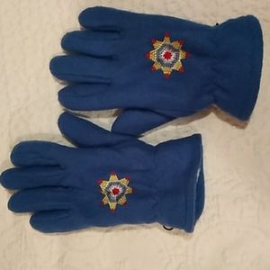 NWOT Women's Aztec Blue Gloves